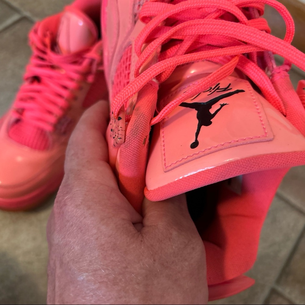 Nike Air Jordan 4 Retro Hot Punch Pink Women's - Picture 16 of 16